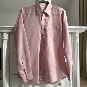 VINTAGE Yves Saint Laurent Light Pink Casual Button Down Shirt